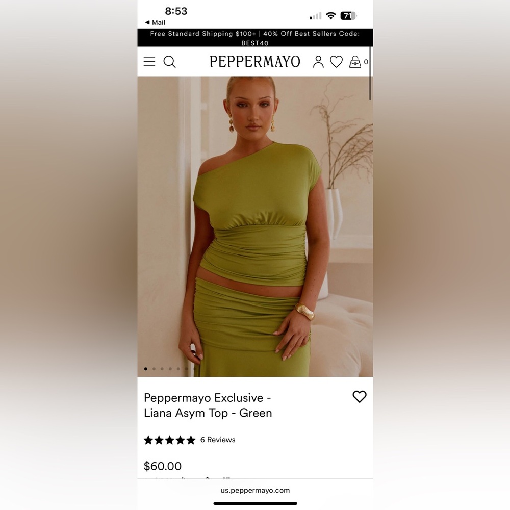 Peppermayo green top